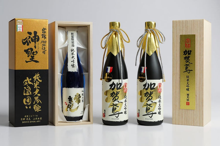 Sake Kostbarkeiten in edler Geschenkbox
